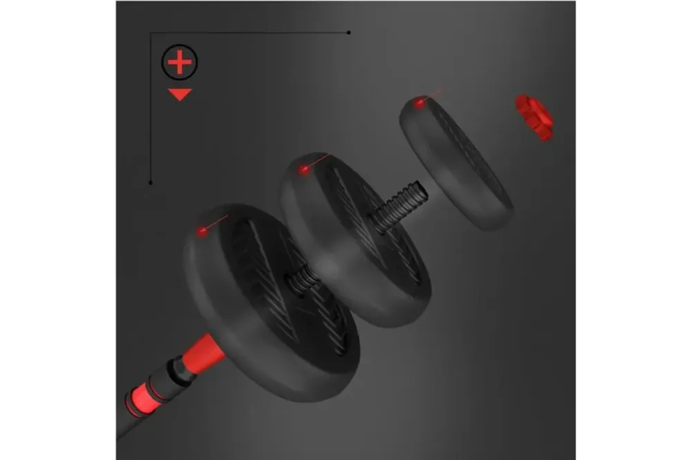 Гантелі розбірні HMS SGN130 PRO 6-в-1 зі штангою та гирями 30 кг Київ - фото 8