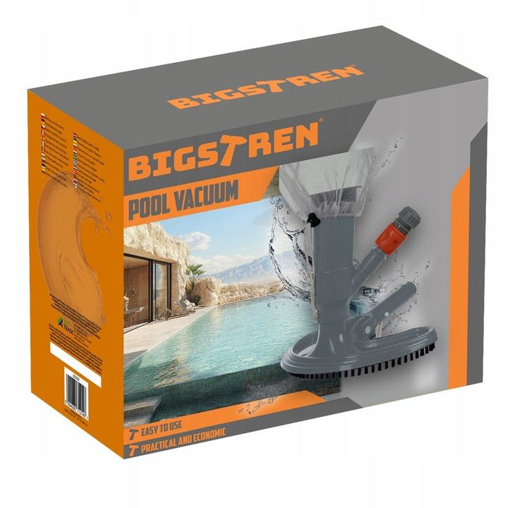 Пилосос для миття та чищення дна басейну з насадками Bigstren (20931) Нововолинськ - фото 6
