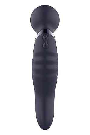 Вибратор микрофон изогнутый двойной стимуляции Dream Toys Glam Dual Wand Vibe, фиолетовый Sex Aura Киев