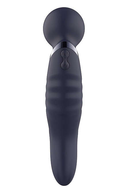 Вибратор микрофон изогнутый двойной стимуляции Dream Toys Glam Dual Wand Vibe, фиолетовый Sex Aura Киев - изображение 4