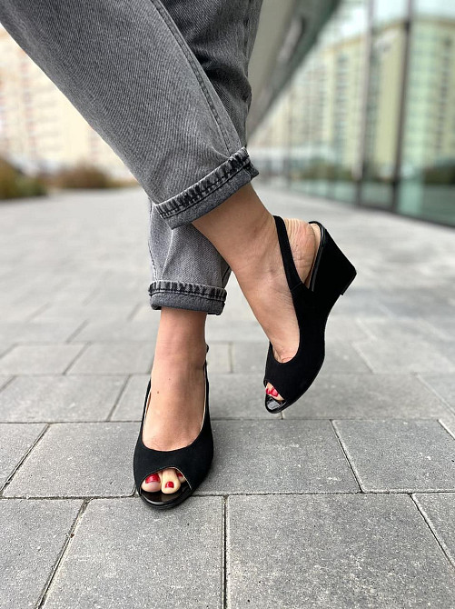 Vesna Босоніжки жіночі VESNA 9325 чорні (літо, замша натуральна) (908) лише 36р.38р. Коломыя - изображение 8