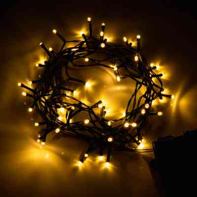 Гирлянда YES! Fun Уличная 70 LED Тепло-белая 4.9 м Статичная Таймер На батарейках (975062) Винница