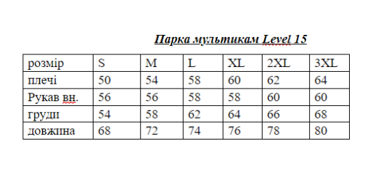 Армейская мужская зимняя куртка Куртка 4.5.0 Level 15 Omni-Heat с капюшоном зимняя куртка мультикам WAR Львів
