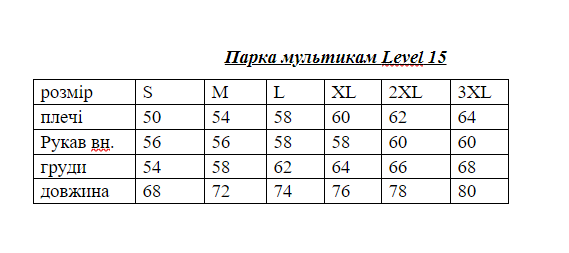 Армейская мужская зимняя куртка Куртка 4.5.0 Level 15 Omni-Heat с капюшоном зимняя куртка мультикам WAR Львів - фото 2
