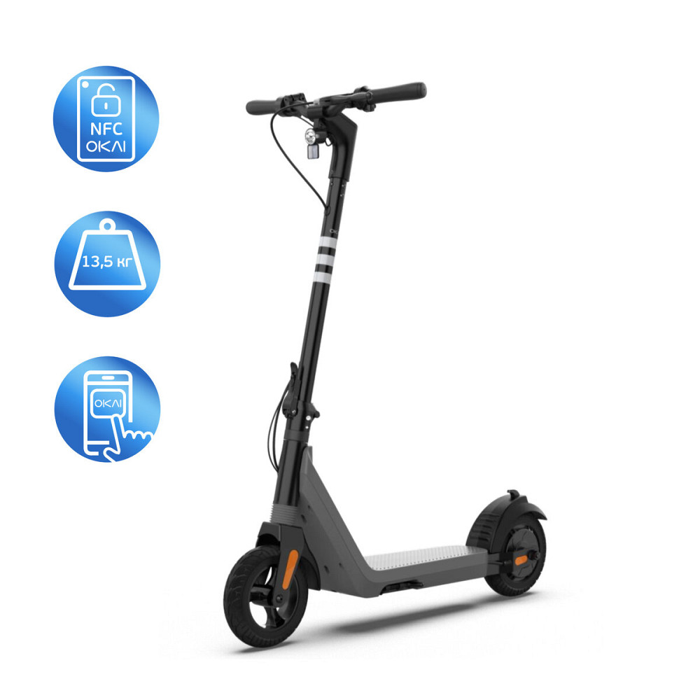 Електросамокат OKAI Zippy ES50С  8" 250W/500W, 5.2Ah, 20 km, 25 km/h, 10°, 13.5 kg (ES50C-B) Киев - изображение 1