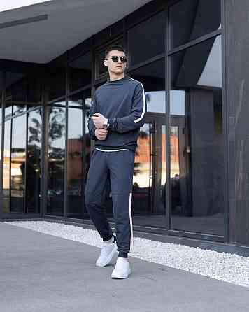 Демісезонний спортивний костюм Pobedov Black moon. Темно-сірий спортивний костюм для чоловіків Київ