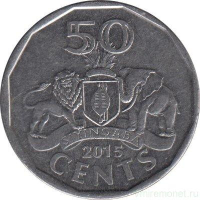 Swaziland Свазіленд — 50 Cents 2015 UNC Полтава - фото 1