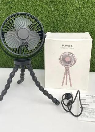 Вентилятор акумуляторний на гнучких ніжках / затиску USB 3 швидкості, зручна фіксація на будь-якій поверхні Одеса - фото 5
