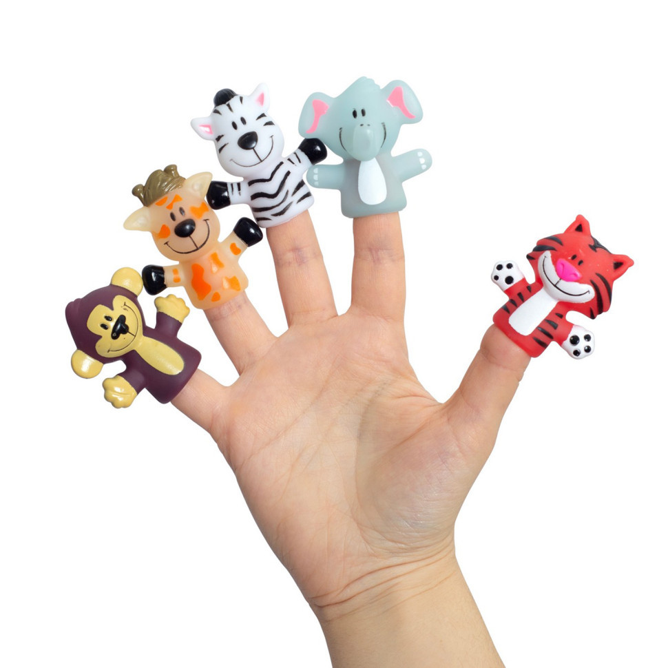 Дитячий набір іграшок на пальці "Весела малеча" 8700_Сафари_с_обезьянкой Вінниця - фото 2