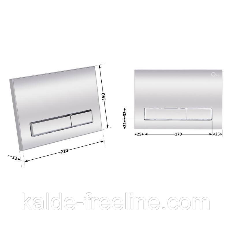 Панель змиву для унітаза Qtap Nest QT0111M08381CRM Харків - фото 2