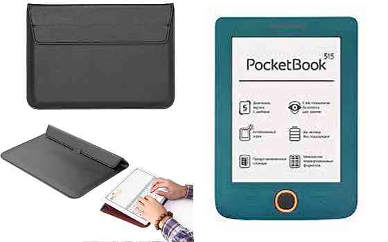 Чехол-конверт VitoCase для PocketBook Mini PB515, с функцией подставки для книги Черный Киев