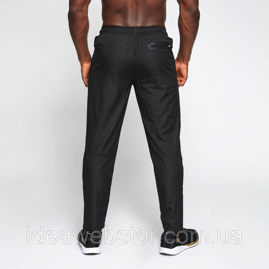 Спортивні штани Leone Logo Black L чоловічі чорні на гумці з кишенями на блискавці для тренувань і повсякденного носіння Київ - фото 11