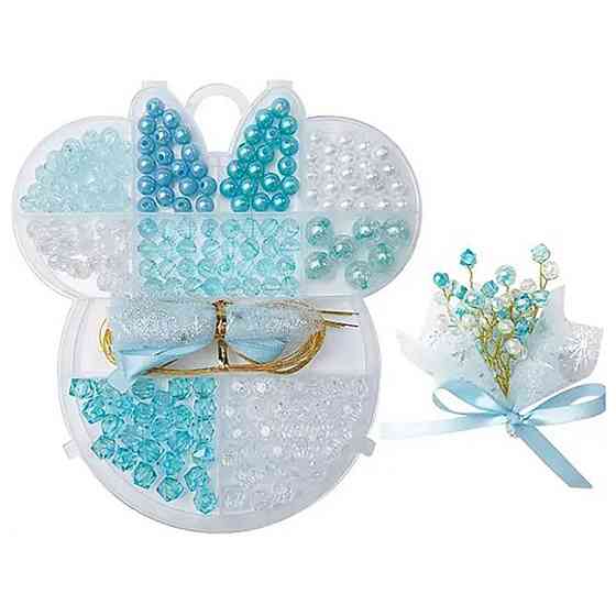 Набір бісеру для виготовлення креативних аксесуарів Bambi N098-3/4/5 Синій Вінниця