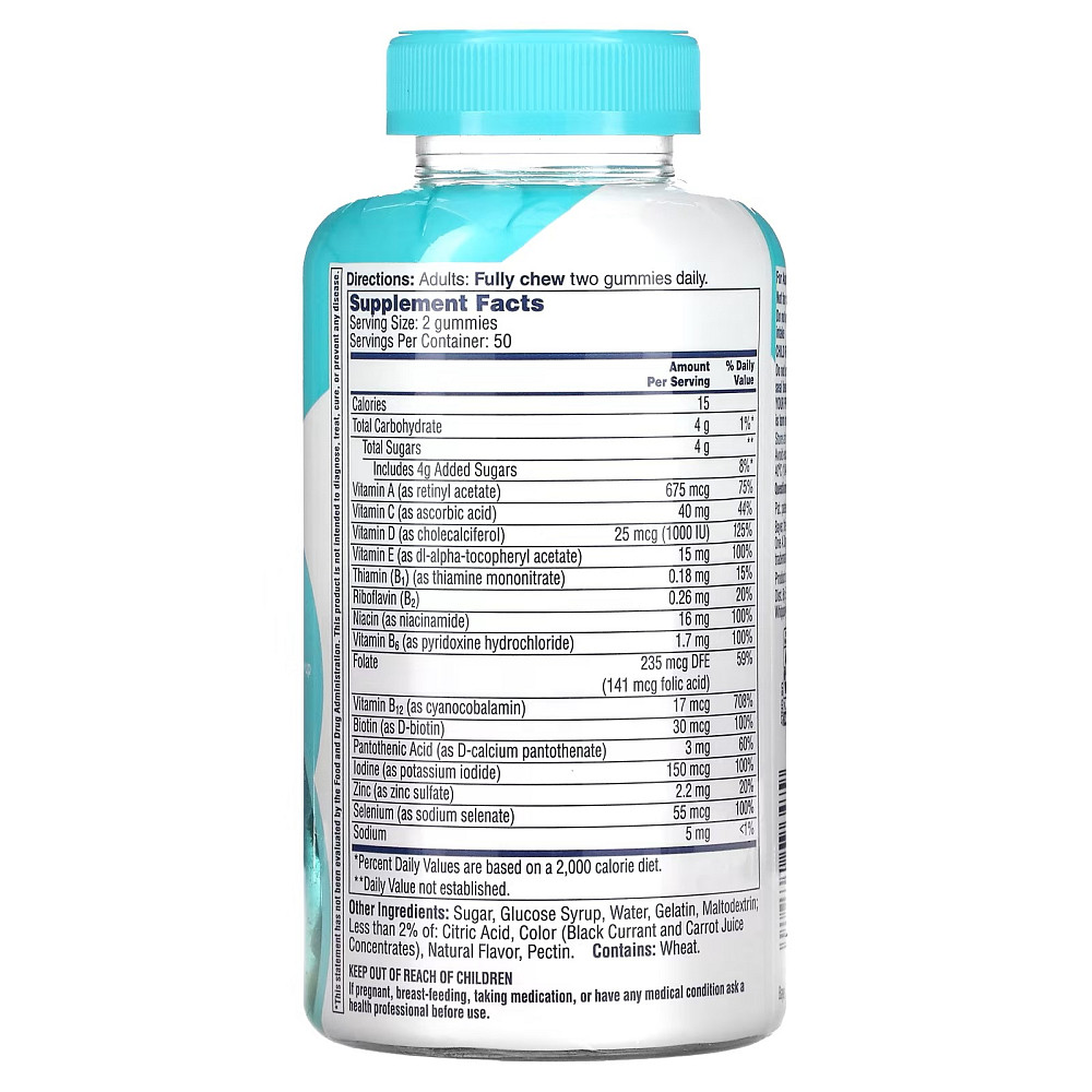 Вітаміни One-A-Day Multi + Brain Support, 100 Gummies Луцьк - фото 2