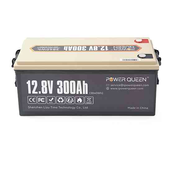 Акумуляторна батарея LiFePO4 Power Queen 12.8 V 300Ah , 3840Wh, BMS 200A, 522*240*218 мм Київ