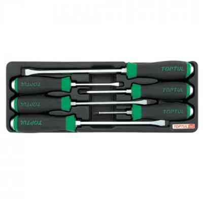 Набор отверток Toptul ударных с шестигранником 6 шт. (в ложементе) (GAAT0601) Винница