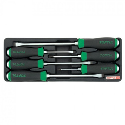 Набор отверток Toptul ударных с шестигранником 6 шт. (в ложементе) (GAAT0601) Винница - изображение 1