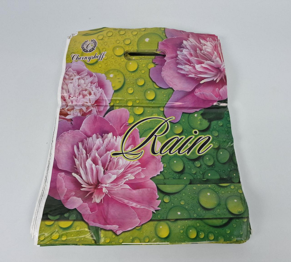 Пакети з вирубаною ручкою (30*37) "Півонія "Ренпако (50 шт.) Харків - фото 1