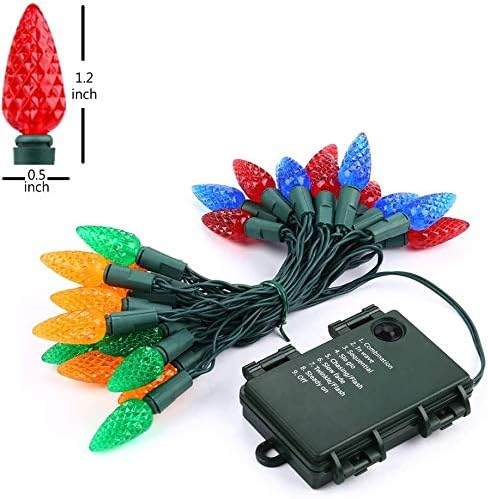 RGB Різдвяна гірлянда 50 LED з таймером — атмосферне світло для дому та двору, водозахист, 8 режимів Київ - фото 3