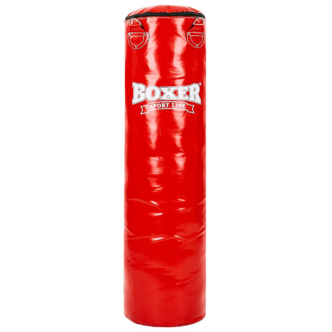 Мішок боксерський Циліндр ПВХ BOXER (h-120 см, d-33 см, вага-31кг) Вишневе - фото 1