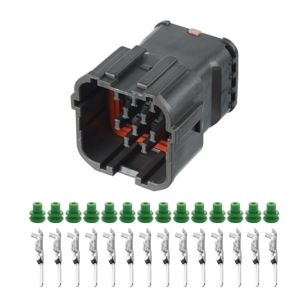 Електричний з'єднувач, 14-контактний Сірий, Пластик, Київ - фото 1