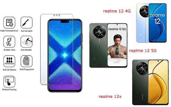 Защитное стекло NeoGlass для realme 12 4G, realme 12 5G, realme 12x – ультрапрозрачное и устойчивое Киев