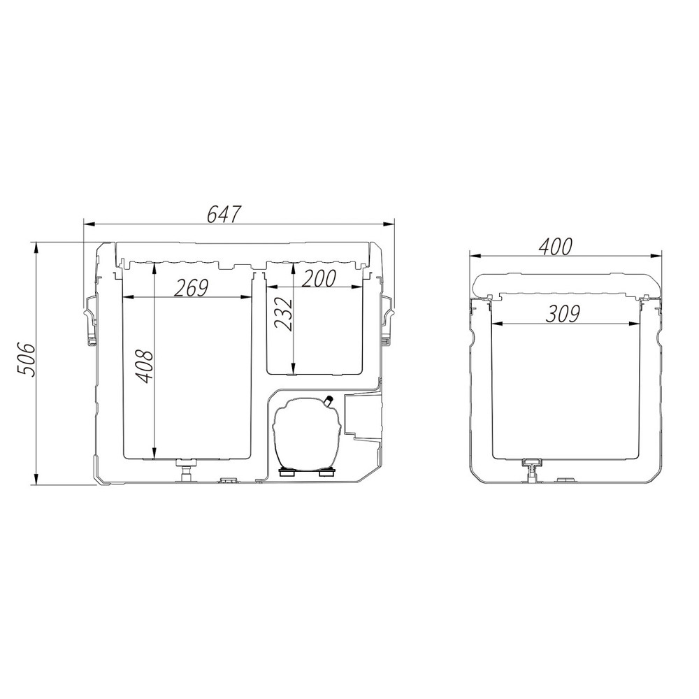 Двухкамерный автохолодильник Alpicool TW45 -20 ℃.  12, 24, 220 в Киев - изображение 6