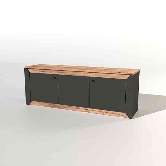 Тумба под телевизор Эверест Нордик ТВ-1500 Графит + Дуб крафт золотой (DTM-5542) Львов