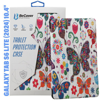 Чехол для планшета BeCover Smart Case Samsung Galaxy Tab S6 Lite (2024) 10.4" P620/P625/P627 Butterfly (710824) Винница - изображение 1