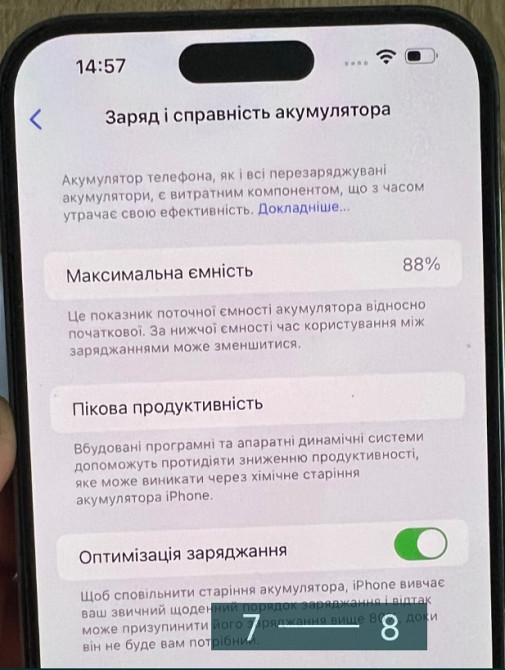 Айфон iPhone 14 Pro Max 256Gb. Neverlock АКБ 88% Киев - изображение 2