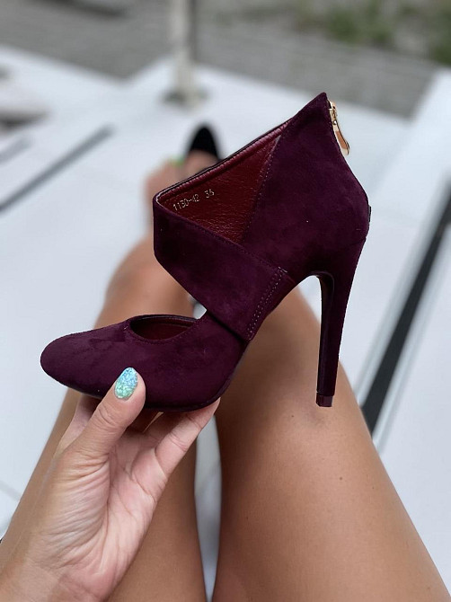 Vices Туфлі жіночі VICES чорні екозамша висота каблука 10 см розміри 36р.40р. (1130-1) Коломыя - изображение 4