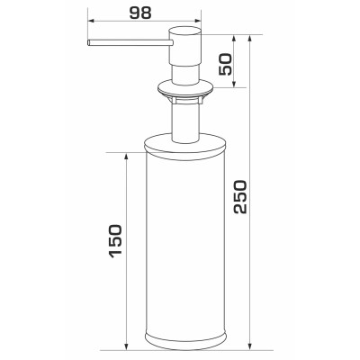 Дозатор для рідкого мила GRANADO Redondo inox (gd0207) Вінниця - фото 4