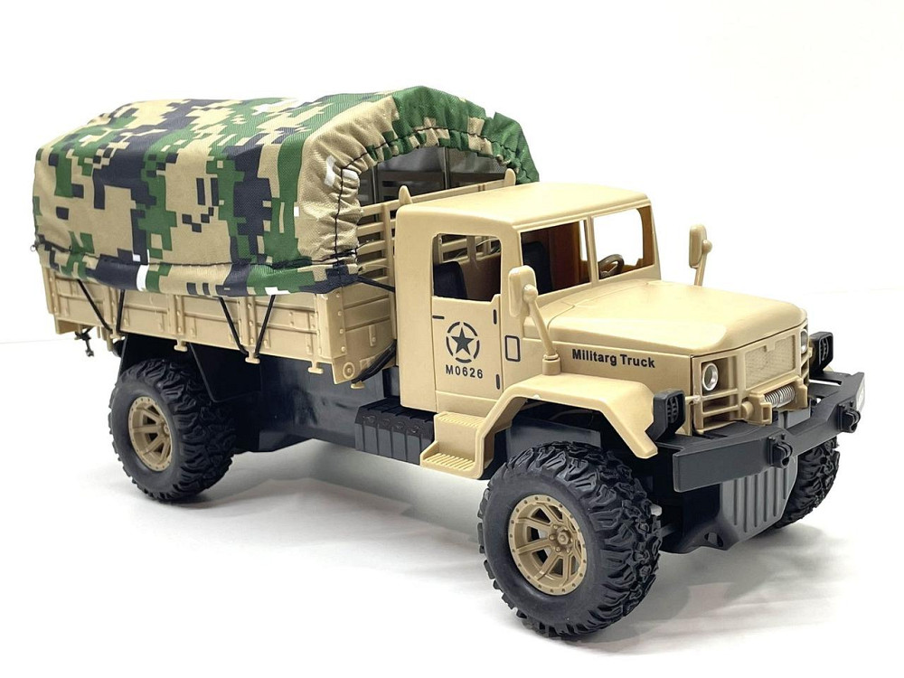 Машина Військова вантажівка на пульті управління масштаб 1:18 Пісочний (0626BK) Чернігів - фото 5