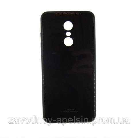 Xiaomi Redmi 5 plus 5+ скляний чохол чорний Одеса - фото 1