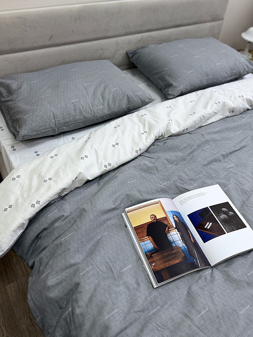 Ecotton Простирадло без резинки Ecotton Євро 220х240 см із сатину білого кольору Коломия - фото 4