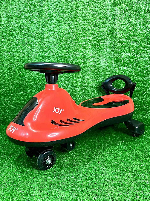 Каталка-толокар JOY колеса PU зі світлом музикою укр озвучка захисний ремінь спинка Червоний (TB-220-40) Чернигов - изображение 2