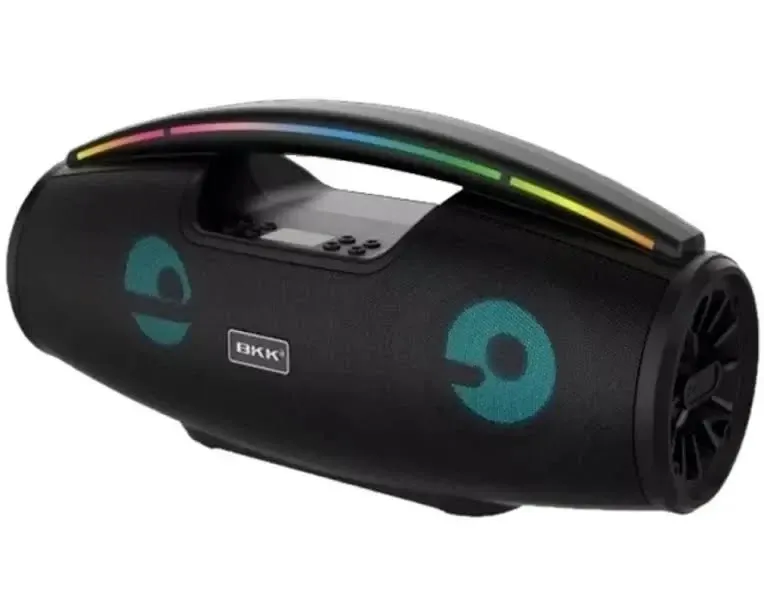 Колонка музична портативна Bluetooth з мікрофоном B100, 40Вт, FM-радіо, USB, TF, AUX, LED підсвітка Одеса - фото 4