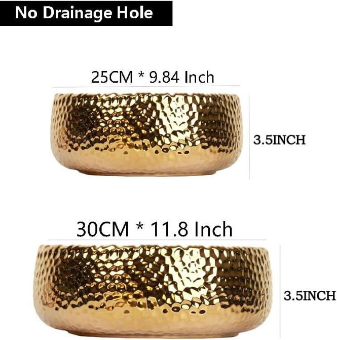 Миска декоративна велика золотиста, чаша для фруктів, цукерок, декорування, сервірування, салатниця фруктівниця 30 см Київ - фото 6