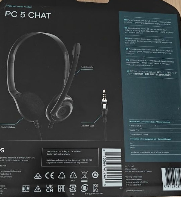 Навушники 3.5 EPOS PC 5 CHAT. Харьков - изображение 2