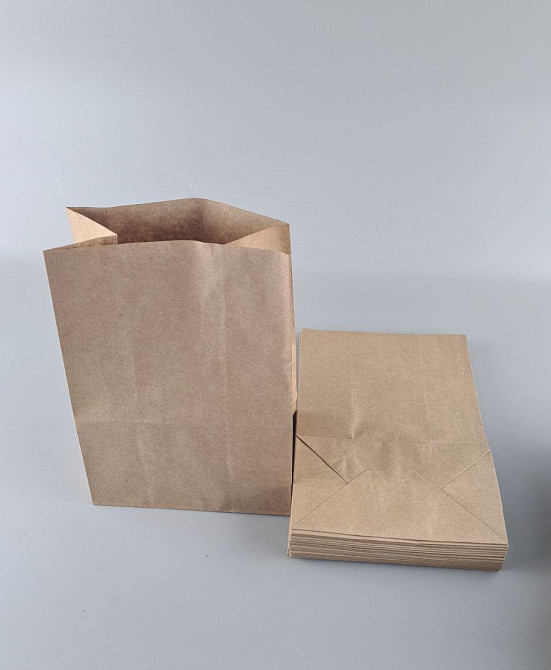 Пакет с дном бумажный 28*19*11,5  коричневый №9 (25 шт) Харьков - изображение 3