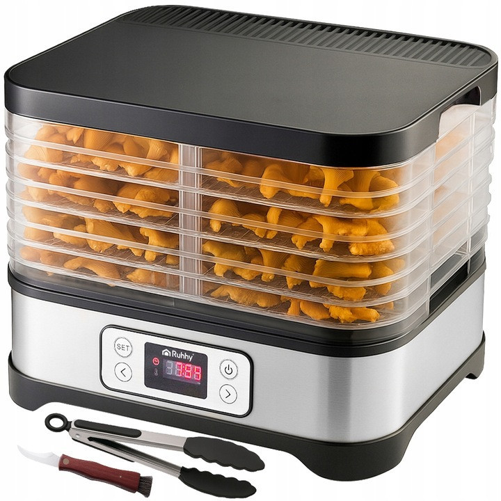 Сушилка для грибов, фруктов и овощей 5 лотков до 10 литров Ruhhy (25929) 400 Вт Нововолынск - изображение 1