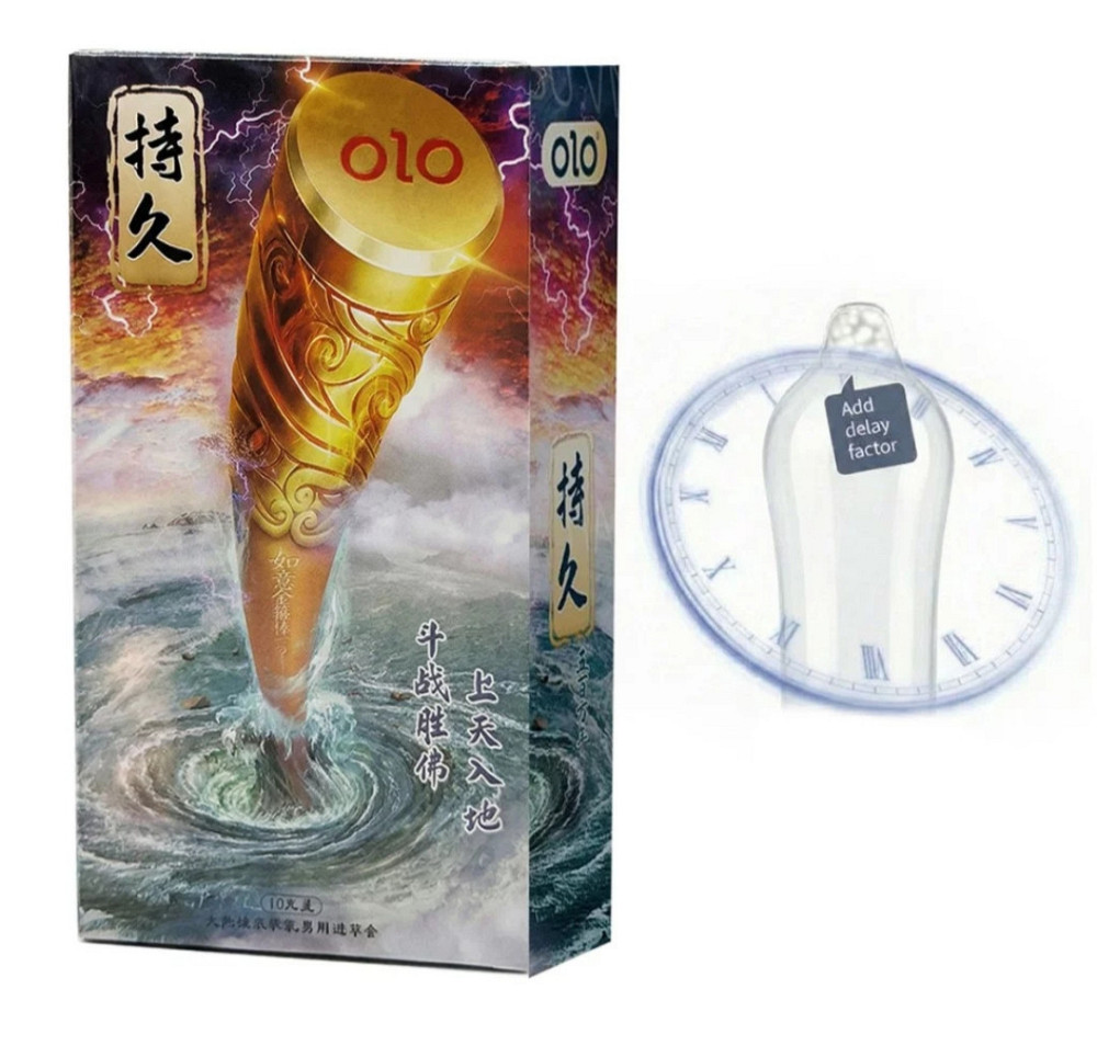 Презервативи Olo Thunder Spear, тонкі з пролонгуючим ефектом Sex Aura Київ - фото 1