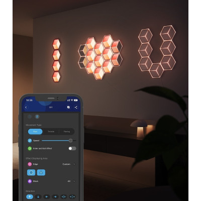 Светильник Govee H106A Glide Hexagon Light Panels Ultra Expansion Pack, 1pc, RGBIC, Wi-Fi/Bluetooth, Purple (H106A007-OF-EU) Винница - изображение 5
