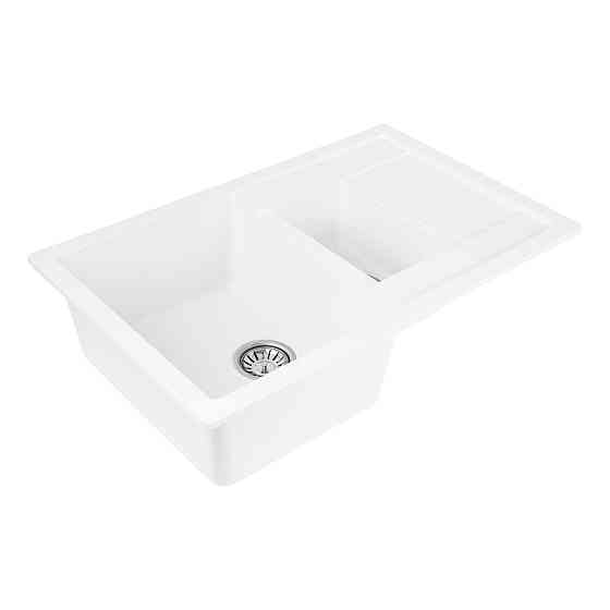 VALESO Гранітна мийка для кухні VALESO TOSKANA 7850W матова Білосніжна Киев