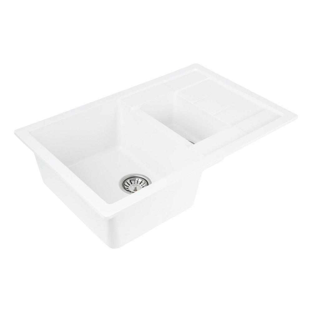 VALESO Гранітна мийка для кухні VALESO TOSKANA 7850W матова Білосніжна Киев - изображение 4