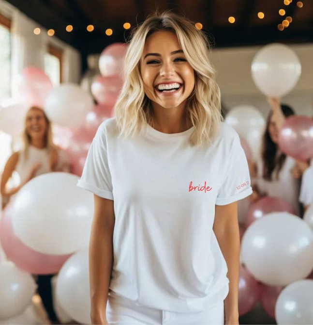 Футболки для дівич вечора - "Bride" з власними написами Чернівці - фото 2