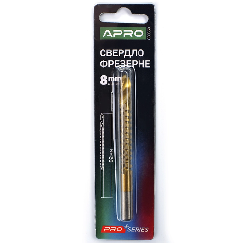 Свердло фрезерне d8мм APRO Житомир