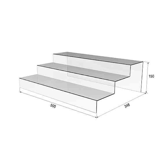 Товарная горка EKOSTAR на 3 полки 500х348х150 Киев