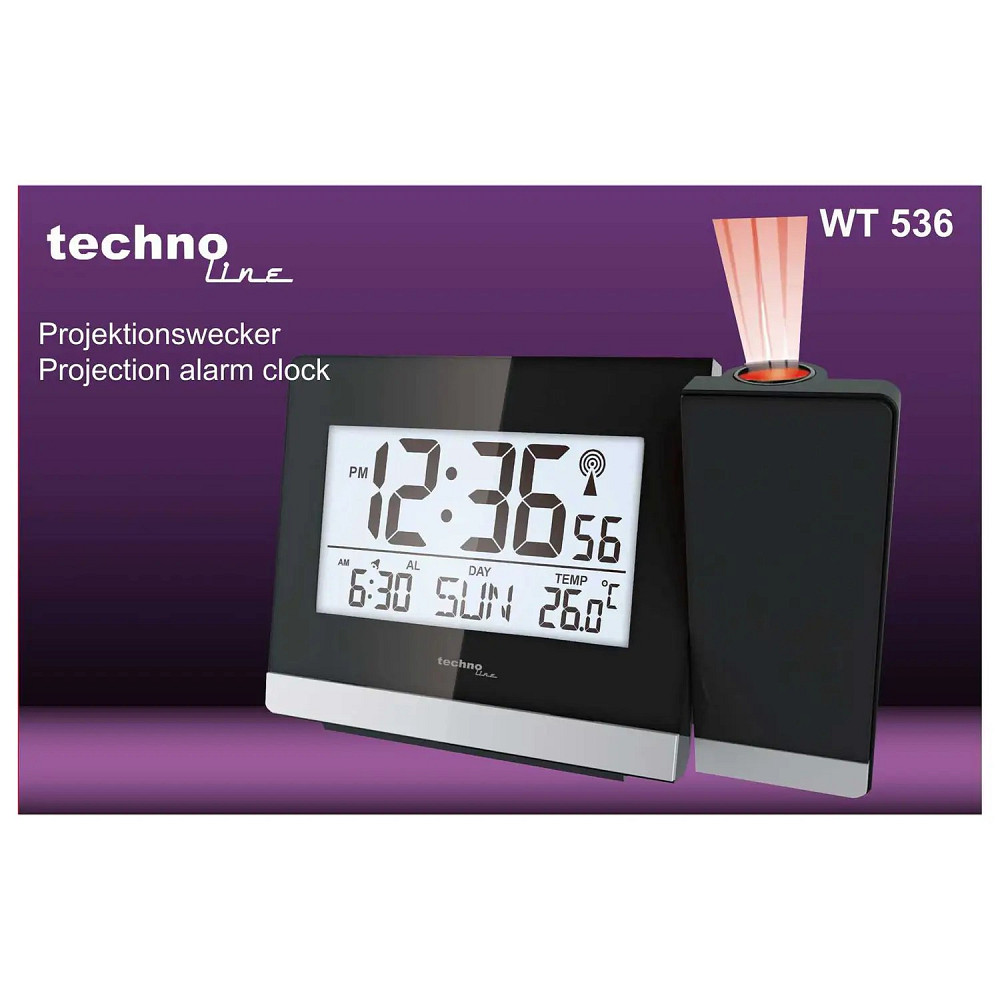 Часы проекционные Technoline WT536 Black (WT536) Киев - изображение 5
