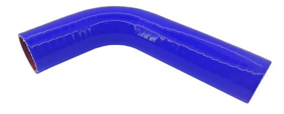 Патрубок радіатора МТЗ верхній d=38 мм, L=270 мм (силікон синій) Мукачево